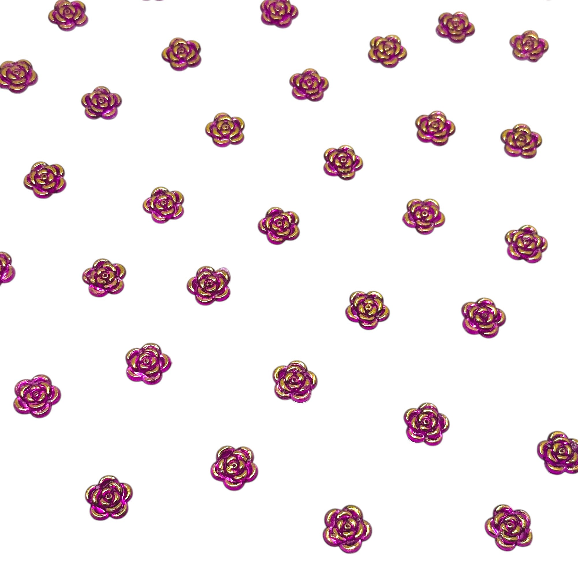 Pink metallic floral trims for DIY embellishments