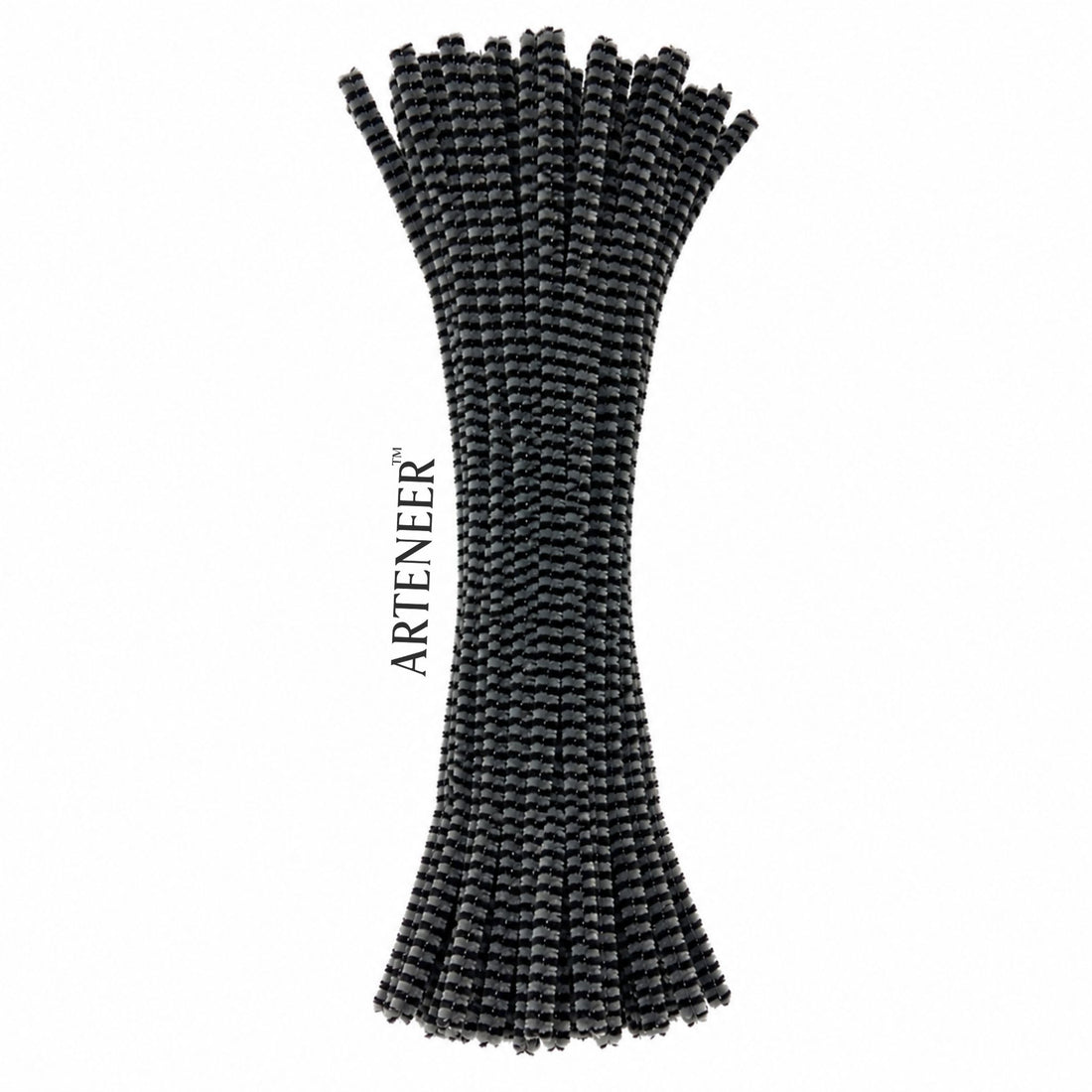 Chenille Stripe Pipe Cleaners - 6mm (12 Inch) | Pack of 100