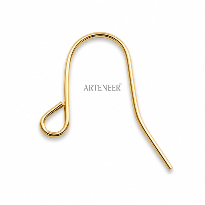 Golden earring hooks for DIY jewelry making, mega pack of 800 French ear wire findings by Arteneer