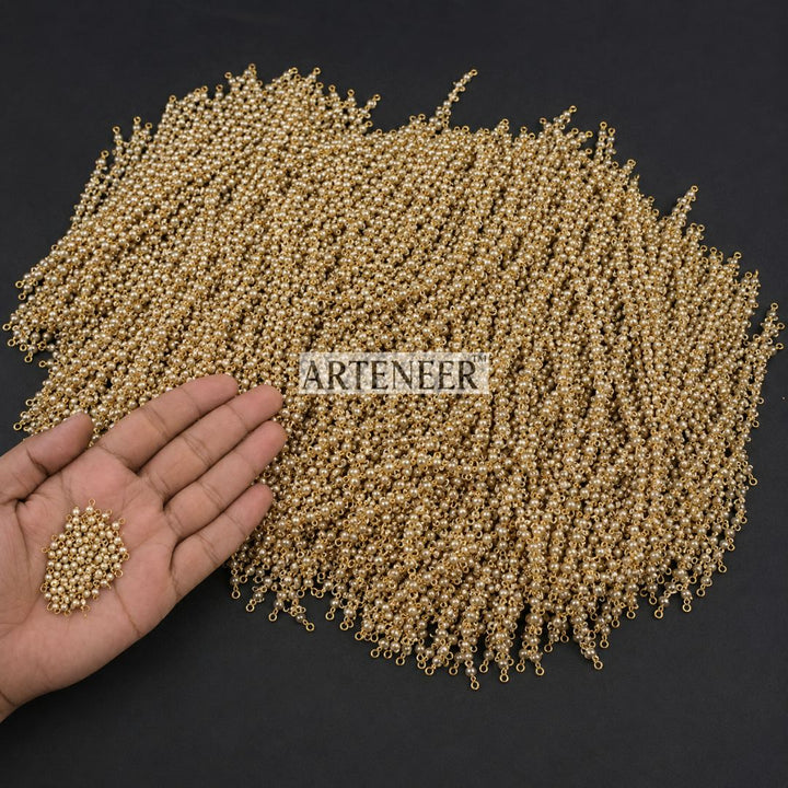 Latkan beads string 25 inch length with 1300 pearl drops for kundan jewelry, mang tikka, and traditional Indian craft in India