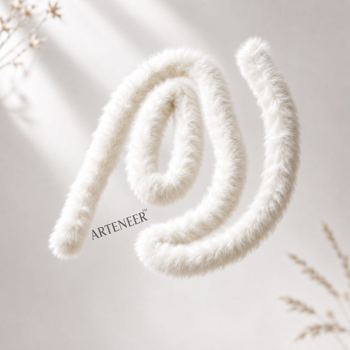 Premium Wool Pipe Cleaner - Plain (1 Meter) | Pack of 1